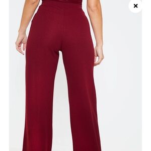 PLL burgundy set crop top pant set! Worn only couple times  A crowd pleaser
